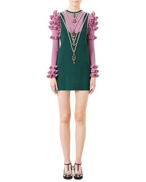 green gucci dresses|gucci floral dress.